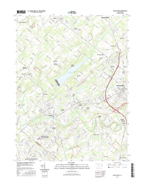 MyTopo Doylestown, Pennsylvania USGS Quad Topo Map