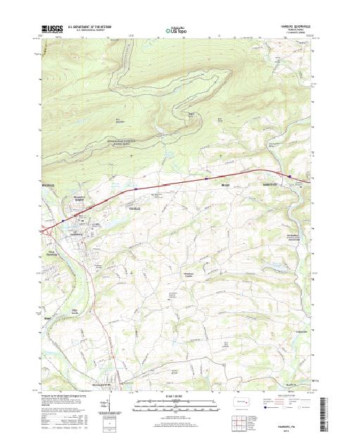 MyTopo Hamburg, Pennsylvania USGS Quad Topo Map