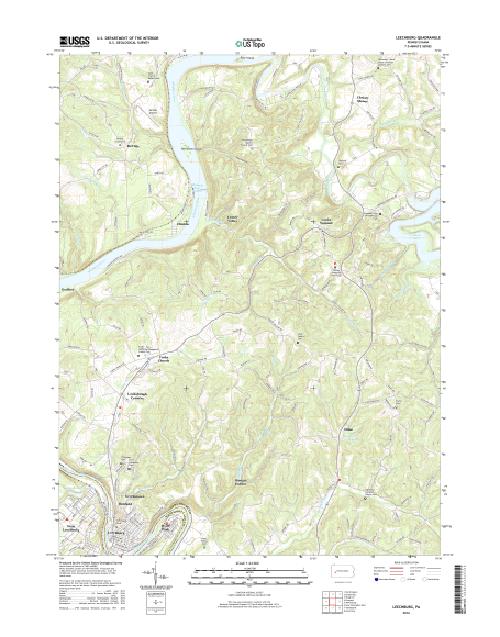MyTopo Leechburg, Pennsylvania USGS Quad Topo Map