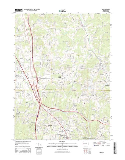 MyTopo Mars, Pennsylvania USGS Quad Topo Map