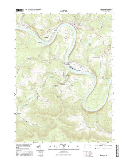 MyTopo Pennsylvania USGS Quad Topo Map