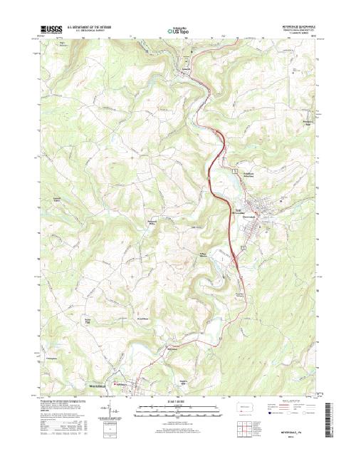 MyTopo Meyersdale, Pennsylvania USGS Quad Topo Map