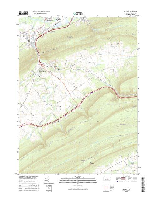 MyTopo Mill Hall, Pennsylvania USGS Quad Topo Map