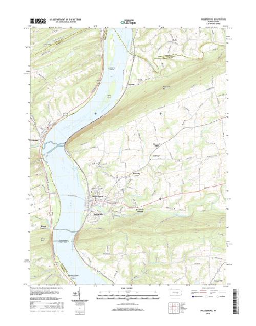 MyTopo Millersburg, Pennsylvania USGS Quad Topo Map