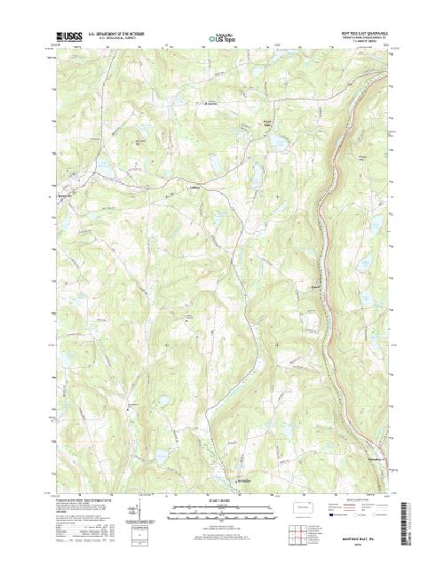 MyTopo Montrose East, Pennsylvania USGS Quad Topo Map