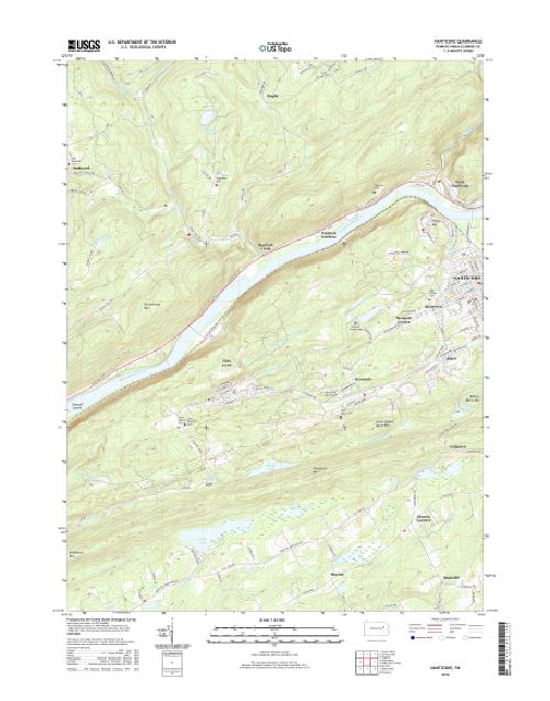 MyTopo Nanticoke, Pennsylvania USGS Quad Topo Map