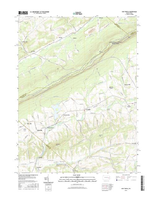 MyTopo New Tripoli, Pennsylvania USGS Quad Topo Map