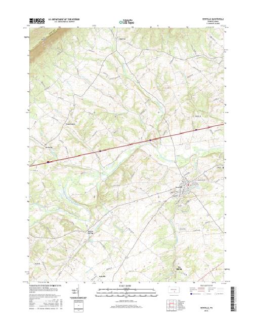 MyTopo Newville, Pennsylvania USGS Quad Topo Map