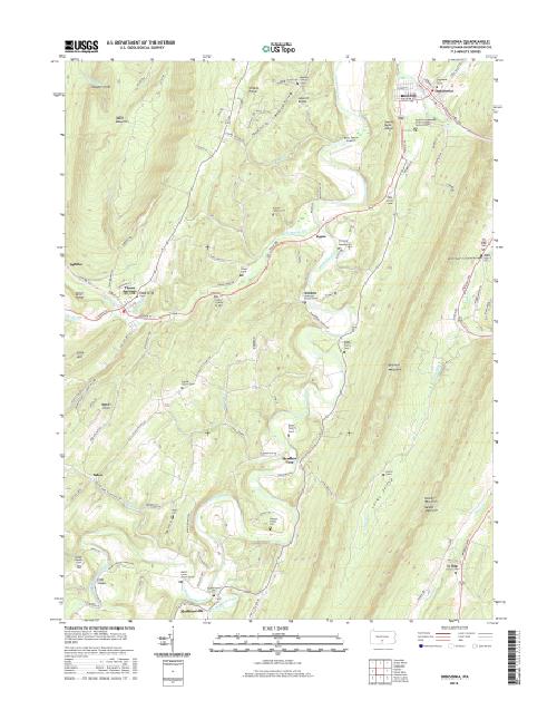 MyTopo Orbisonia, Pennsylvania USGS Quad Topo Map