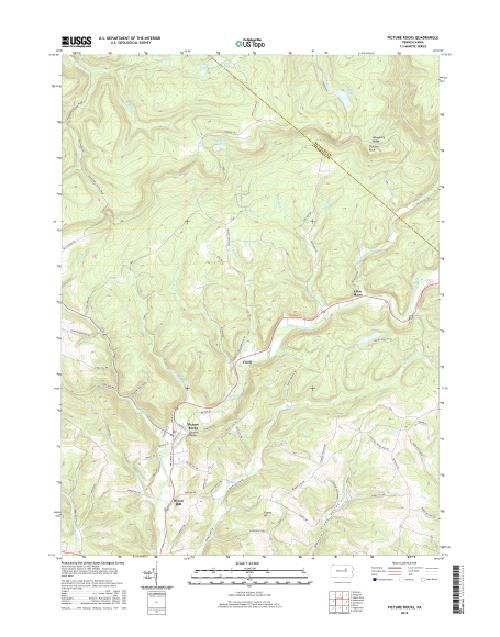 MyTopo Picture Rocks, Pennsylvania USGS Quad Topo Map