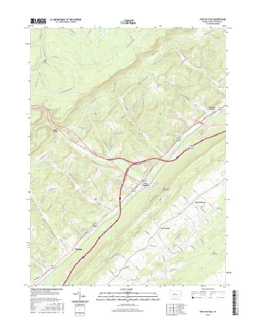 MyTopo Port Matilda, Pennsylvania USGS Quad Topo Map