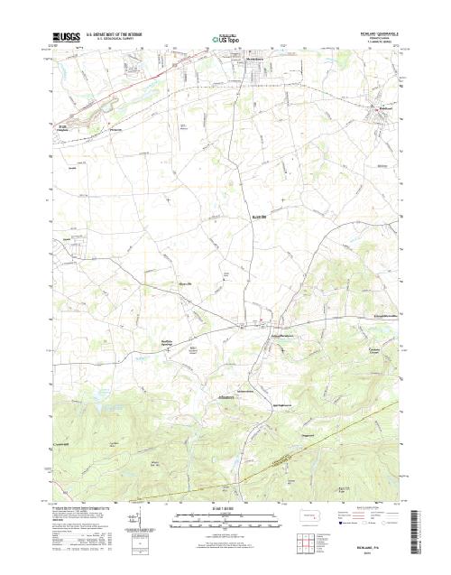 MyTopo Richland, Pennsylvania USGS Quad Topo Map