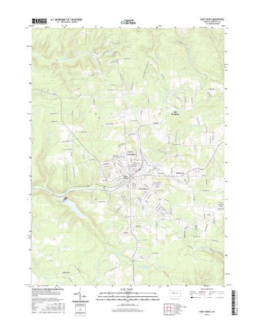 MyTopo Saint Marys, Pennsylvania USGS Quad Topo Map