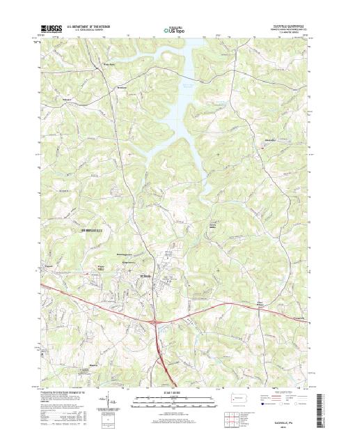 MyTopo Slickville, Pennsylvania USGS Quad Topo Map