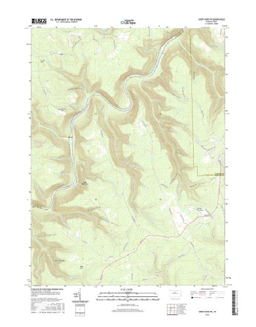MyTopo Snow Shoe NW, Pennsylvania USGS Quad Topo Map
