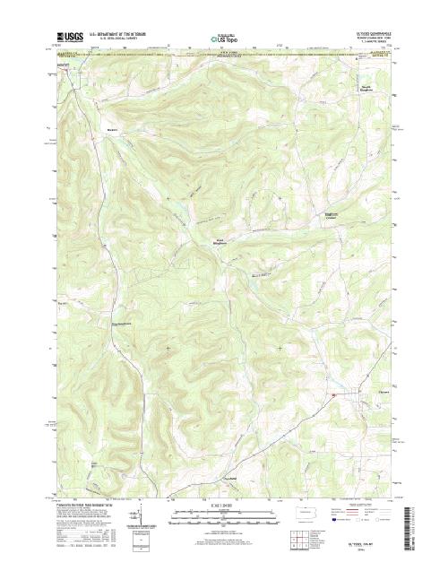 MyTopo Ulysses, Pennsylvania USGS Quad Topo Map