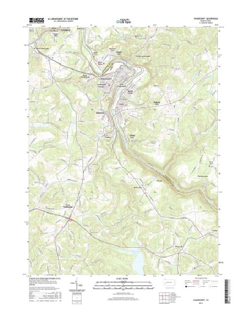 MyTopo Vandergrift, Pennsylvania USGS Quad Topo Map