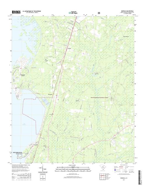 MyTopo Bonneau, South Carolina USGS Quad Topo Map