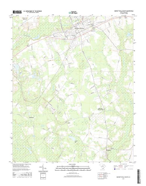 MyTopo South, South Carolina USGS Quad Topo Map