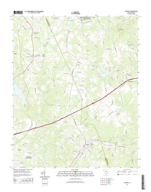 MyTopo Cowpens, South Carolina USGS Quad Topo Map