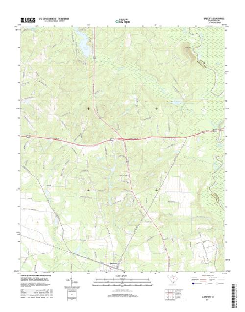 MyTopo Eastover, South Carolina USGS Quad Topo Map