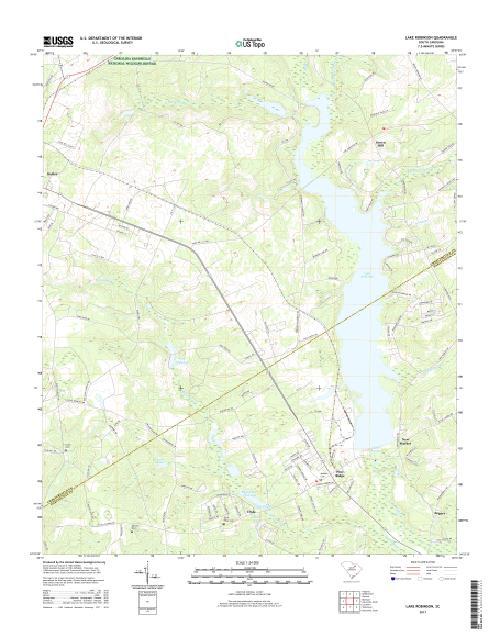 MyTopo Lake Robinson, South Carolina USGS Quad Topo Map