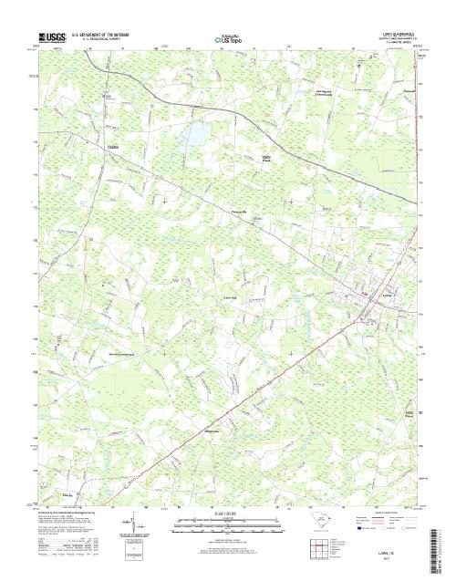MyTopo Loris, South Carolina USGS Quad Topo Map
