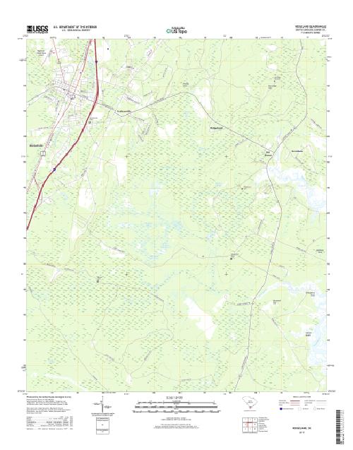 MyTopo Ridgeland, South Carolina USGS Quad Topo Map