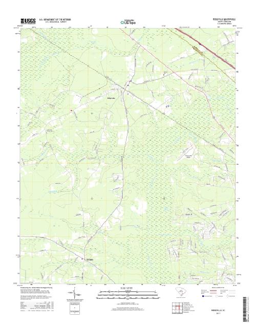 MyTopo Ridgeville, South Carolina USGS Quad Topo Map
