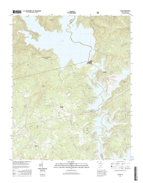 MyTopo Salem, South Carolina USGS Quad Topo Map