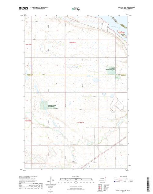 MyTopo Big Stone Lake SE, South Dakota USGS Quad Topo Map