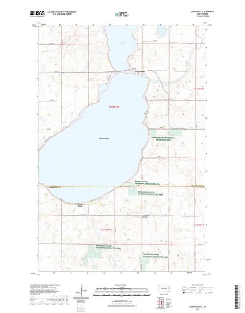 MyTopo Lake Poinsett, South Dakota USGS Quad Topo Map