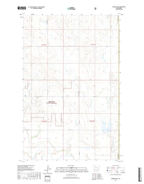 MyTopo Lemmon Lake, South Dakota USGS Quad Topo Map