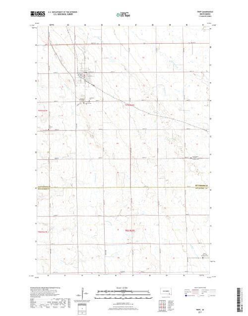 MyTopo Tripp, South Dakota USGS Quad Topo Map
