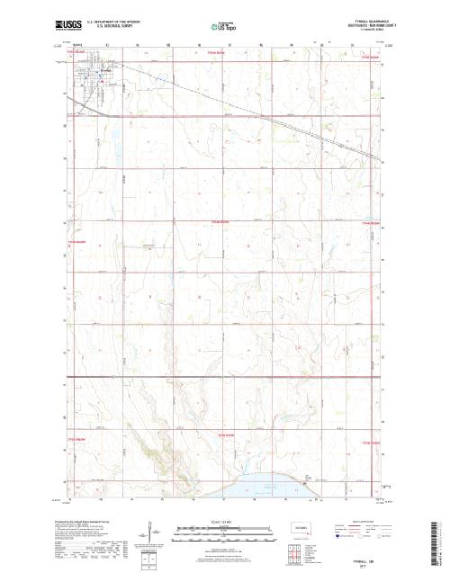 MyTopo Tyndall, South Dakota USGS Quad Topo Map