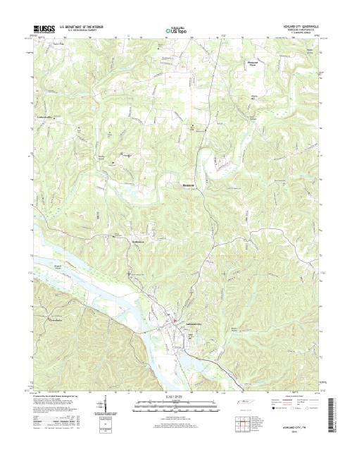 MyTopo Ashland City, Tennessee USGS Quad Topo Map
