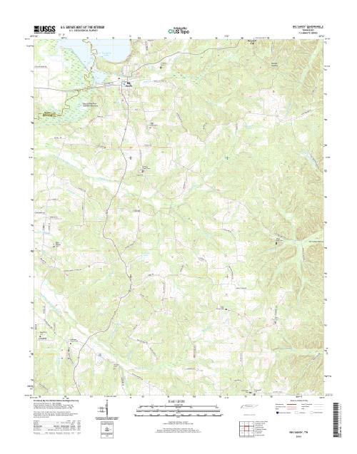 MyTopo Big Sandy, Tennessee USGS Quad Topo Map