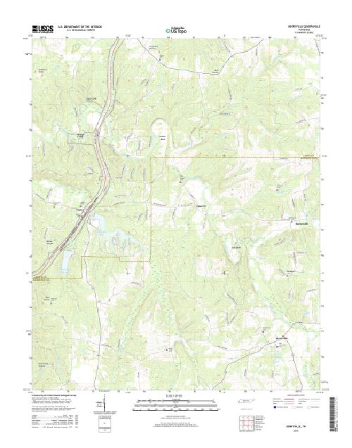 MyTopo Henryville, Tennessee USGS Quad Topo Map