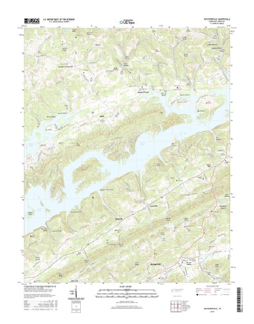MyTopo Maynardville, Tennessee USGS Quad Topo Map