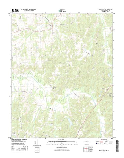 MyTopo McLemoresville, Tennessee USGS Quad Topo Map
