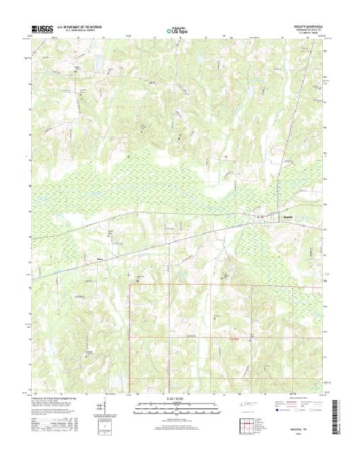 MyTopo Moscow, Tennessee USGS Quad Topo Map