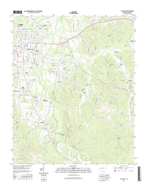 MyTopo Savannah, Tennessee USGS Quad Topo Map