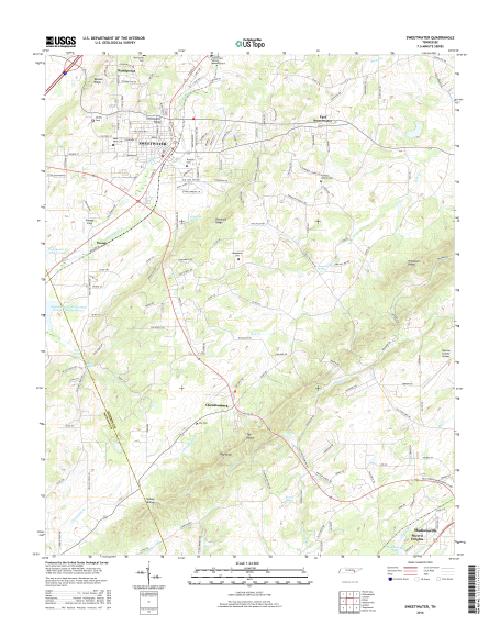 MyTopo Sweetwater, Tennessee USGS Quad Topo Map