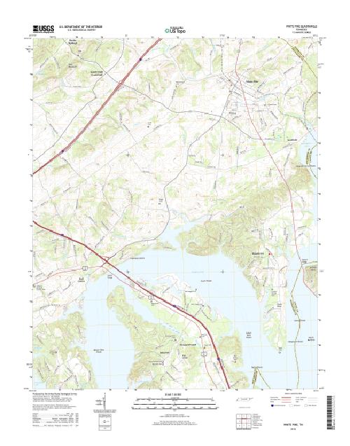 MyTopo White Pine, Tennessee USGS Quad Topo Map