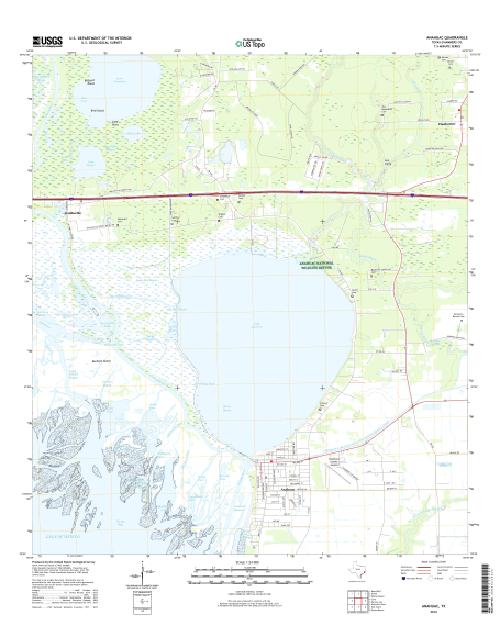 MyTopo Anahuac, Texas USGS Quad Topo Map