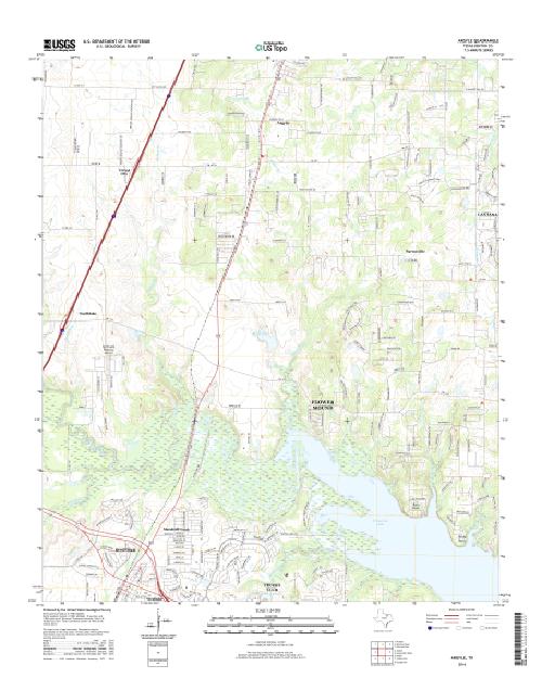 MyTopo Argyle, Texas USGS Quad Topo Map