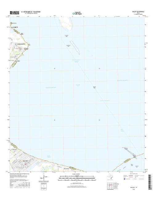 MyTopo Bacliff, Texas USGS Quad Topo Map