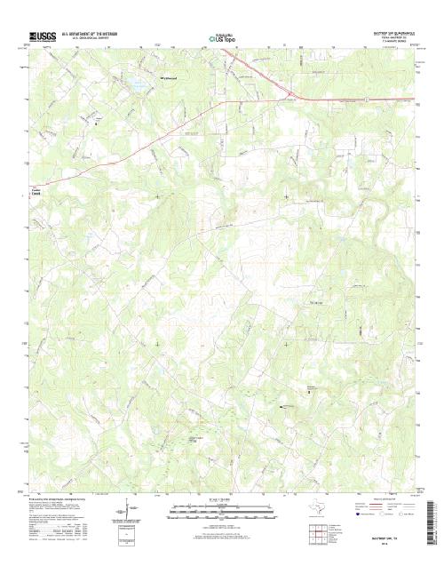 MyTopo Bastrop SW, Texas USGS Quad Topo Map