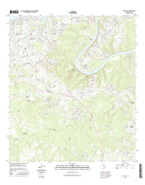 MyTopo Bee Cave, Texas USGS Quad Topo Map