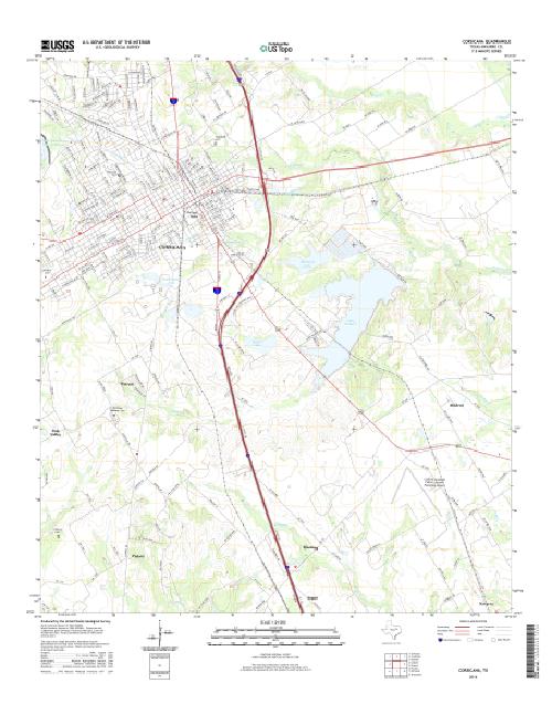 MyTopo Corsicana, Texas USGS Quad Topo Map